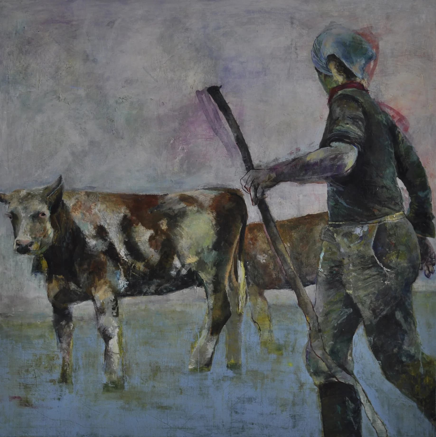 Das Rindli Imme und die Landwirtin