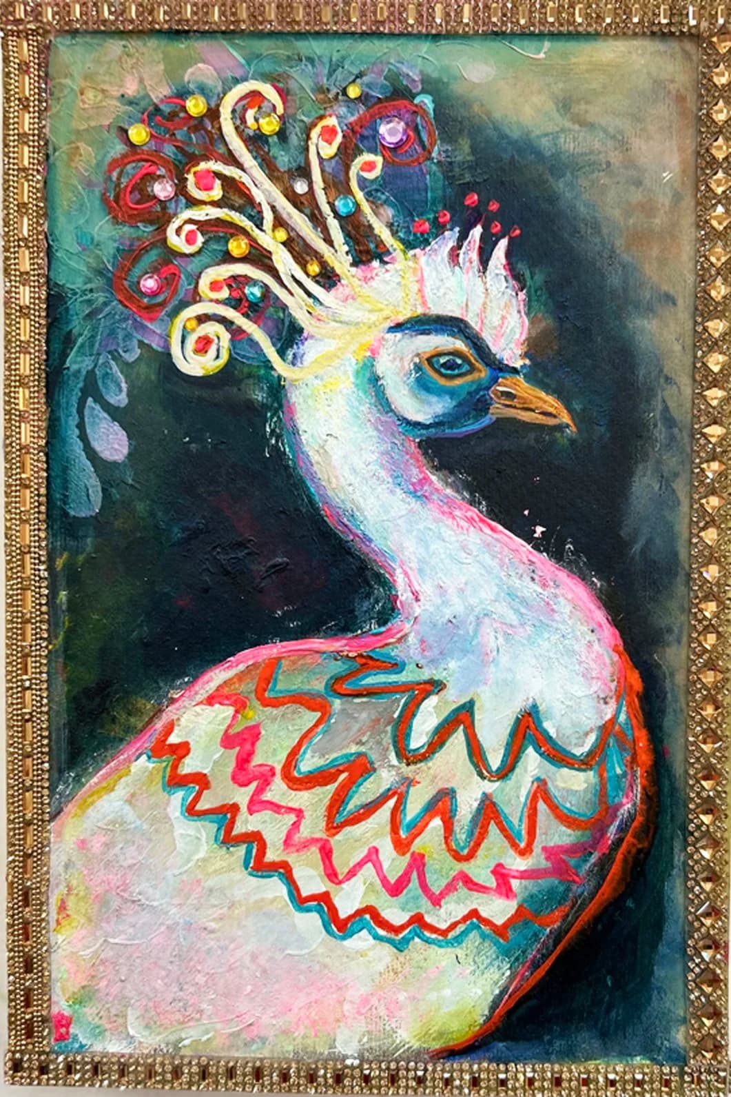 Erkenntnisvogel am Eingang